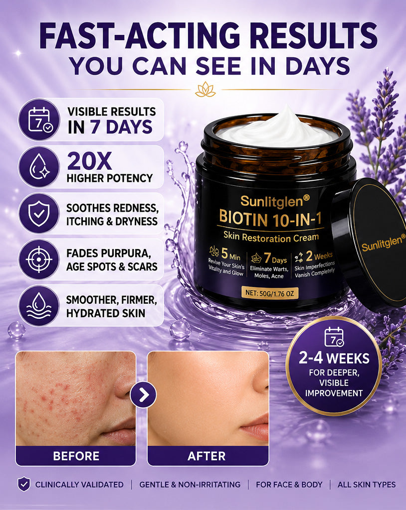 ✨Sunlitglen® Biotin 10-in-1 Skin Comfort Cream🍀