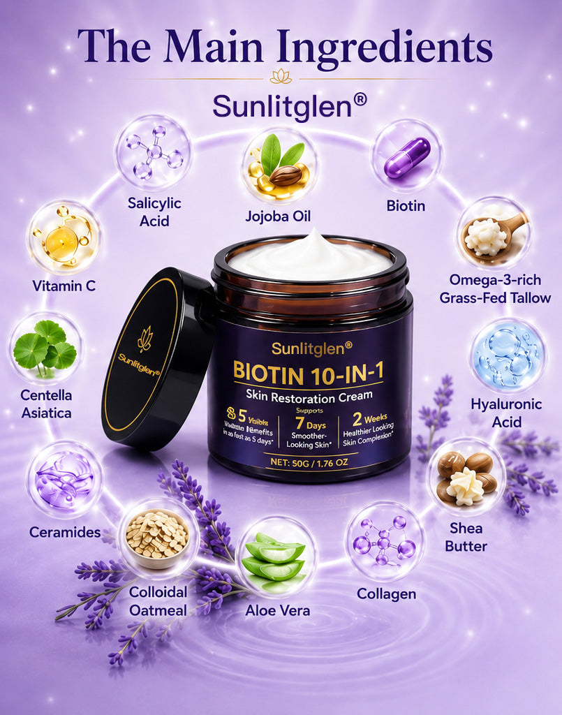 ✨Sunlitglen® Biotin 10-in-1 Skin Comfort Cream🍀