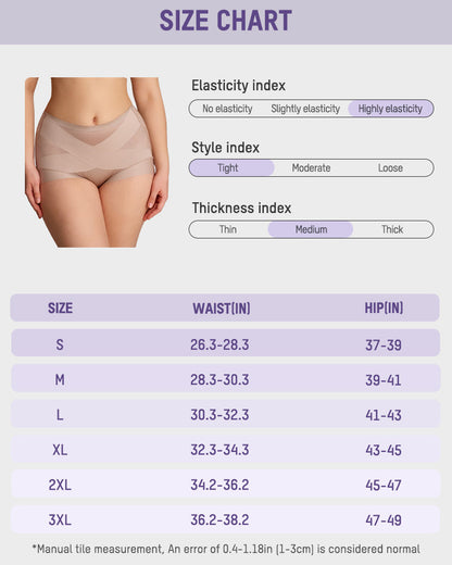 High-Waist Cross Compression Shaping Panties